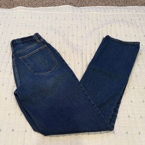 Abercrombie & Fitch Women's Dark Blue Straight Jeans